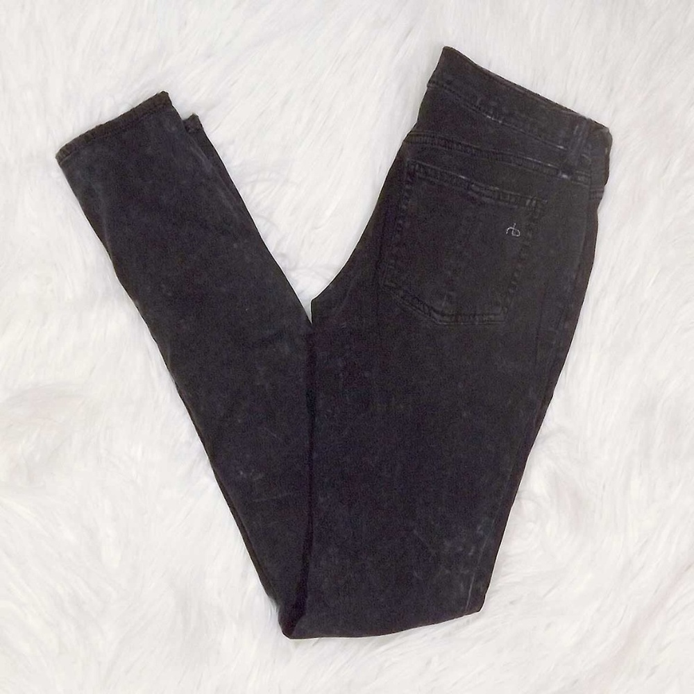 Rag & bone gray acid wash "legging" jeans